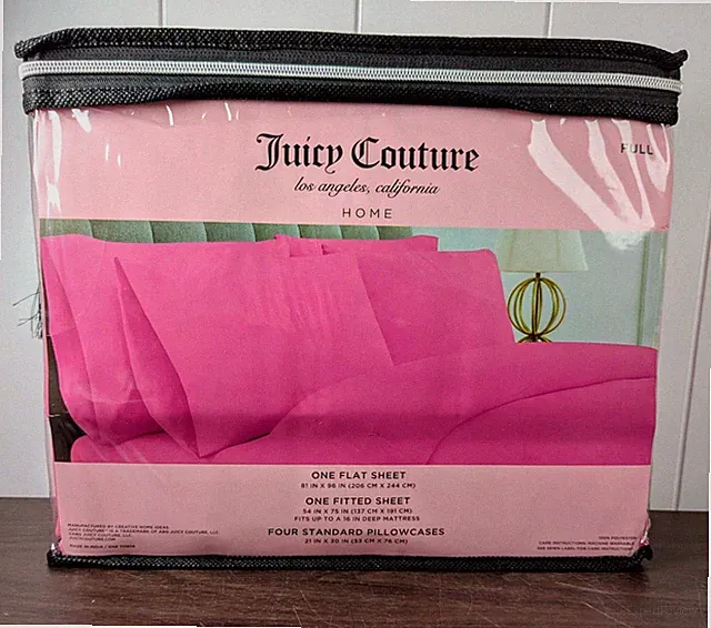 Juicy Couture Hot Pink Full Sheet Set 6pc Fun Décor Unique Romantic