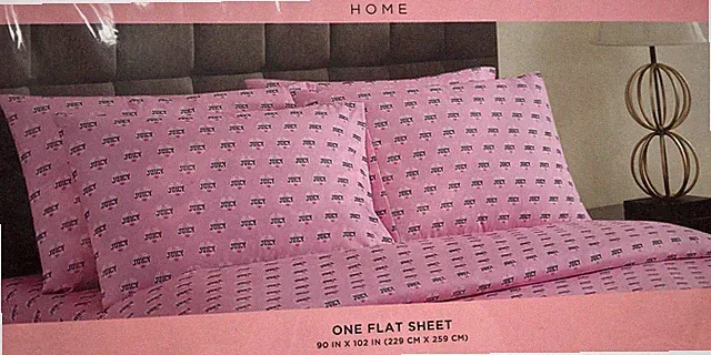 Juicy Couture Pink Queen 6 Peice Bed Sheet Set in Original Package