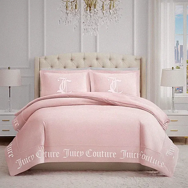 King Size Bedding Comforter Juicy Couture Gothic Pink